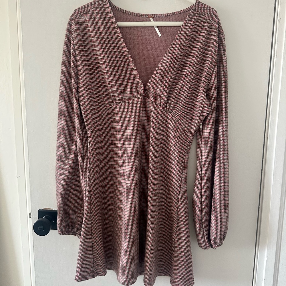 Free People Plaid Dress